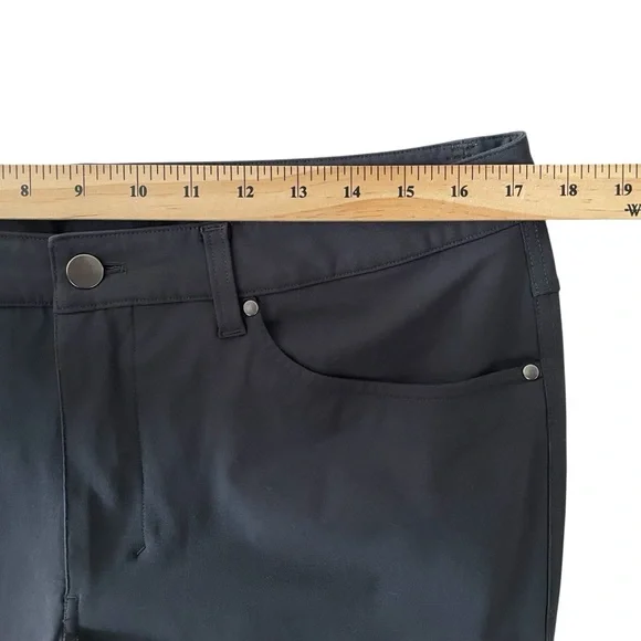Lululemon Pant Men’s Size 34X30 Gray Obsidian ABC Slim Fit Warpstreme - Picture 7 of 8